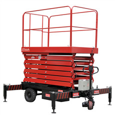 四輪牽引移動(dòng)剪叉式升降平臺